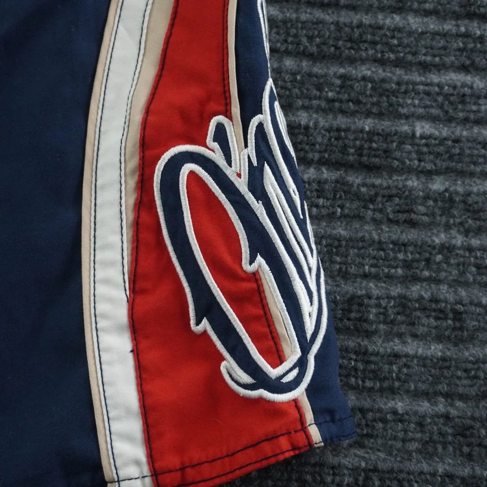 O'Neill Board Shorts Mens 34 Navy Blue Colorblock Embroidered Logo Cargo Pocket